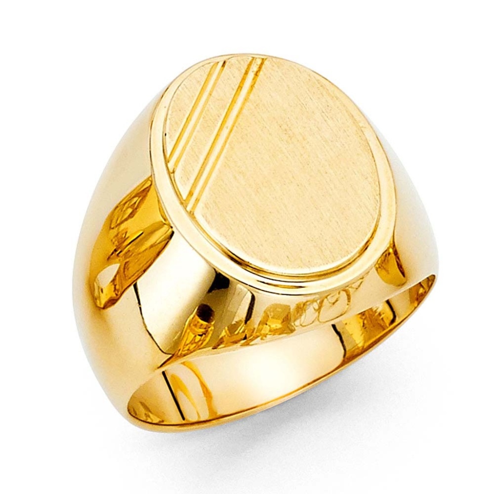 14K Yellow Gold  Men's Ring